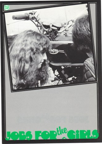 Cover for 'Jobs For The Girls' (SFC, 1979) © Image courtesy of Sheffield Film Co-op