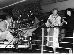 Deborah Kerr and Donna Reed filming the last scene of From Here to Eternity (1953)