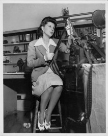 Mary Steward, assistant to Barbara McLean, in 1938 Mary Steward, assistant to Barbara McLean, in 1938