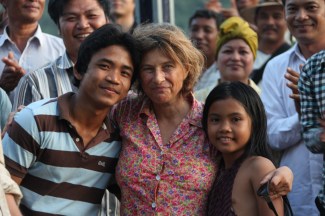 Chantal Akerman during the shoot of La folie Almayer (2011)