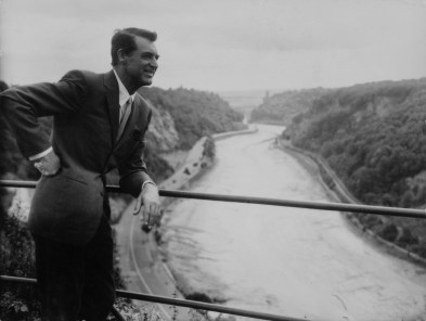 Cary Grant above the Avon Gorge, courtesy of Bristol Evening Post.